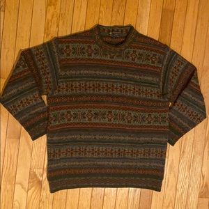 Brooks brothers cashmere patterned sweater